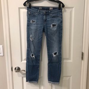 AG The Stilt Roll Up Jeans PVC1333-14Y-SAK Size 24
